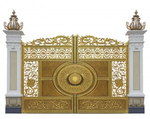 Cổng nhôm đúc mẫu C-035